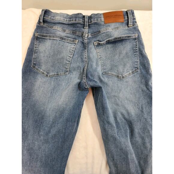 Lucky Brand Jeans Womens 12 / 31 Ankle 30 X 26 Blue Ava Mid Rise Skinny Whiskers - Picture 3 of 12